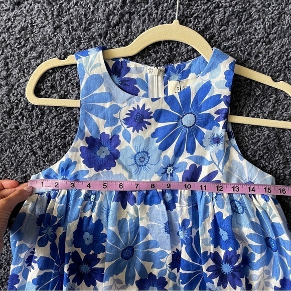 Dissh Linen Lori Bloom Maxi Dress size US 2 Blue Floral - Picture 9 of 10